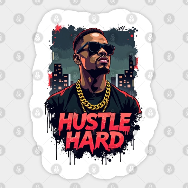 Street King: Bold Style and Urban Swagger Sticker by Steve